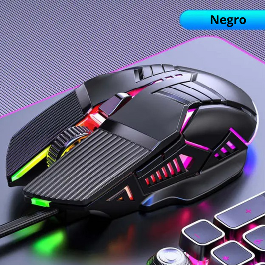 Ratón Ergonómico 3200DPI RGB con 6 Botones