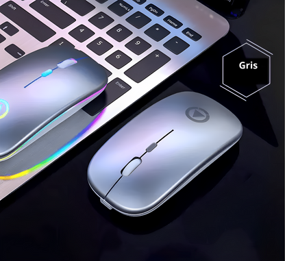 Ratón Inalámbrico Recargable USB RGB